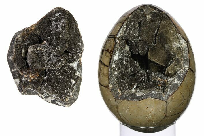 Septarian Dragon Egg Geode - Removable Section #288074